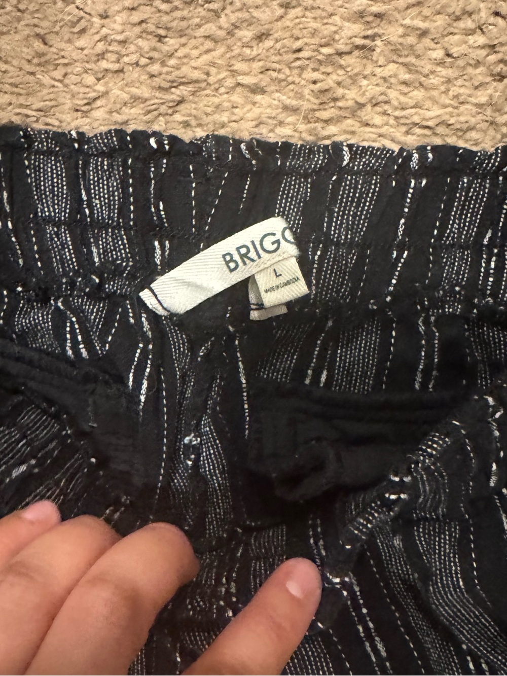 2 Striped Linen Pants Set - Picture 4 of 5